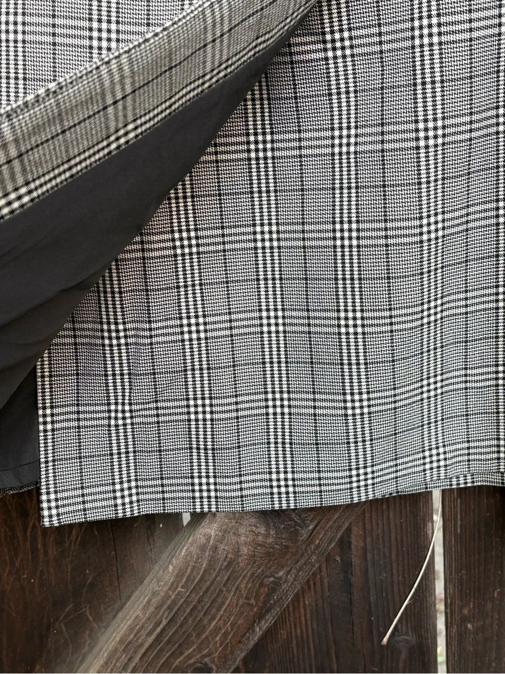 a new day Gray Plaid Mini Skirt